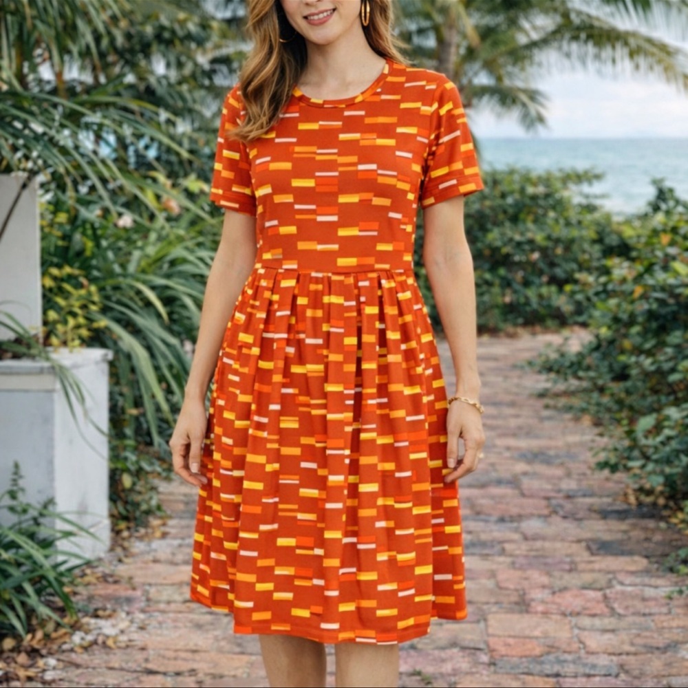 Orange & Yellow Dress Dress